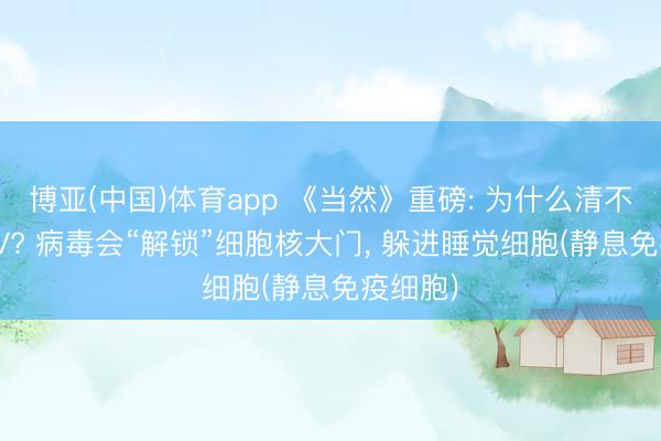 博亚(中国)体育app 《当然》重磅: 为什么清不干净HIV? 病毒会“解锁”细胞核大门， 躲进睡觉细胞(静息免疫细胞)